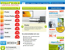 Tablet Screenshot of digiprinz.eu